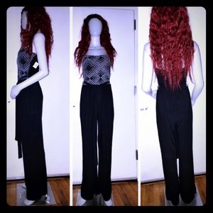 Black & Silver Night on the town jumpsuit size L